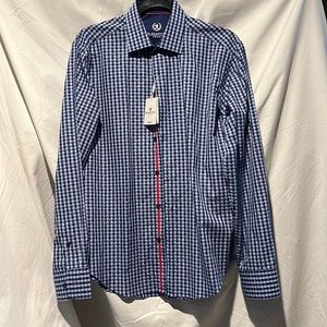 Long sleeve, Teo tone blue, plaid